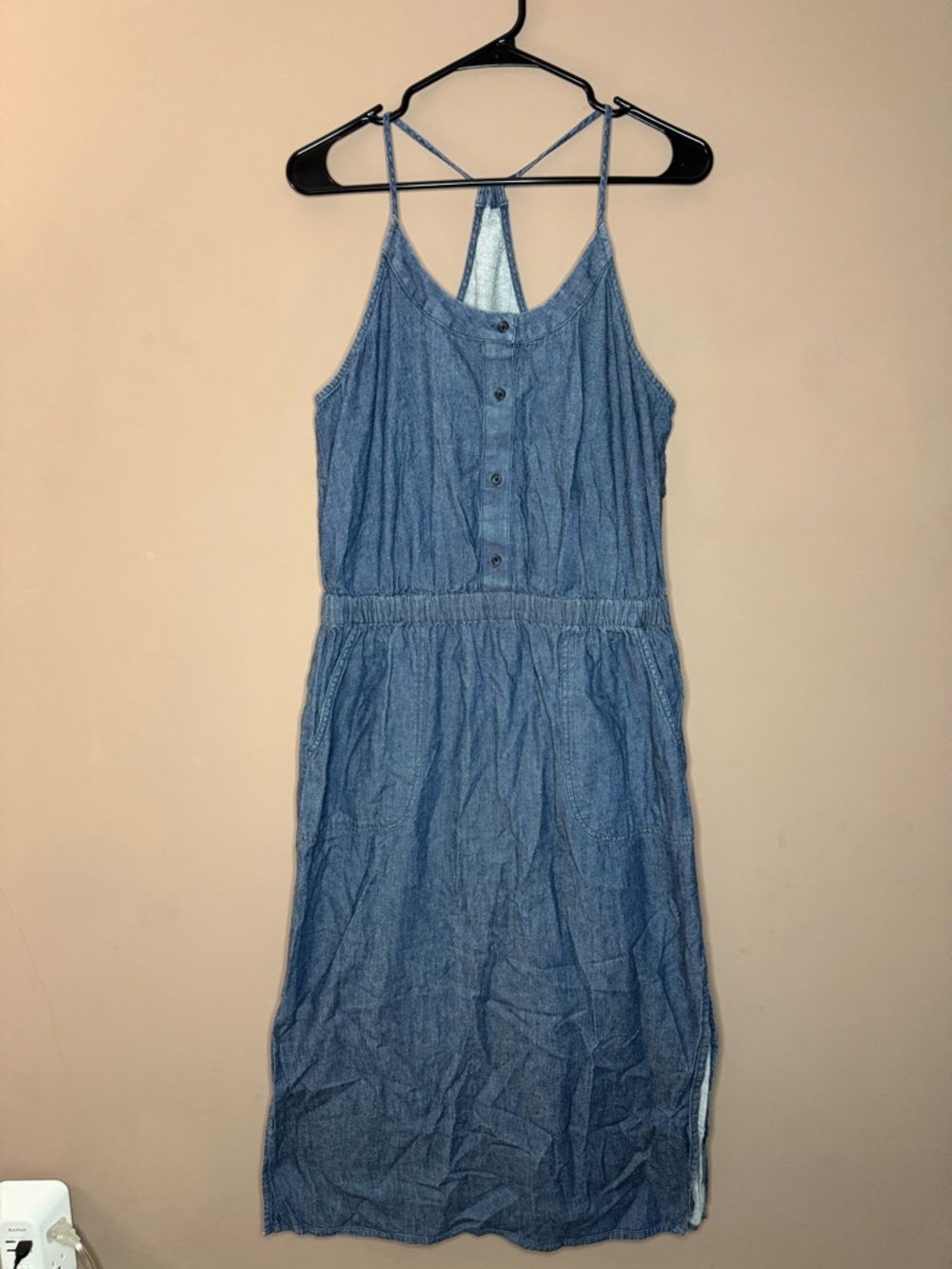 PrAna Sky Haven Denim Midi Dress Size Medium